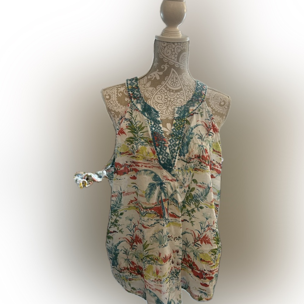 Sigrid Olsen Multicolor Floral play set women’s XL tropical all cotton - Picture 2 of 11